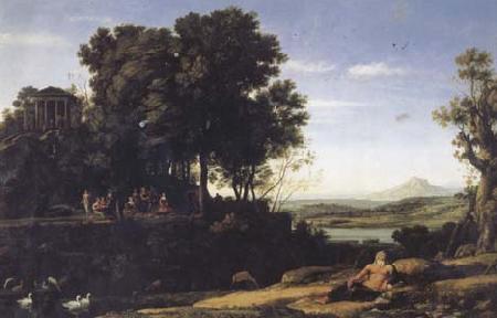 Claude Lorrain Landscape with Apollo and the Muses (mk17) oil painting picture